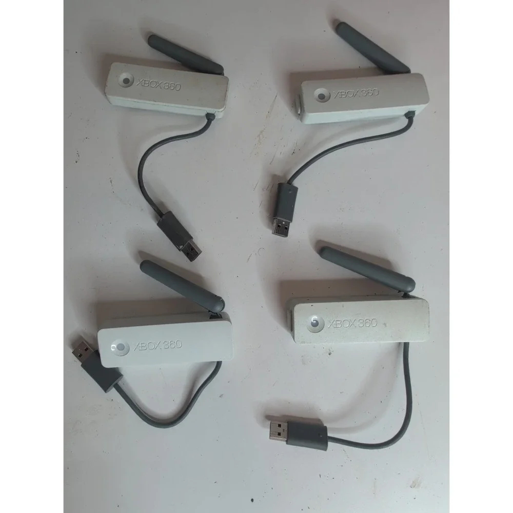 4 Official Microsoft Xbox 360 Wireless Network Adapter Wi-Fi Single Antenna OEM